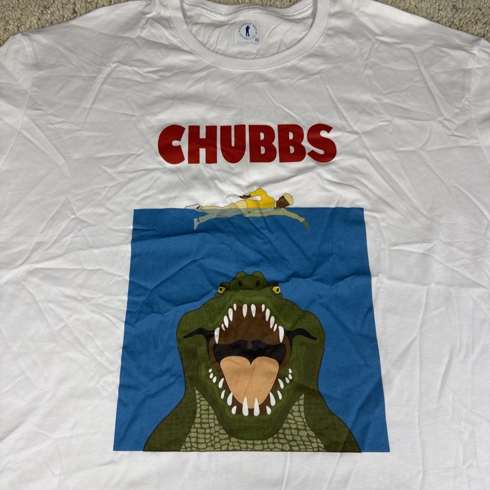 NWOT USAG U Suck At‎ Golf Chubbs Gator Happy Gilmore White T-Shirt Men's 3XL